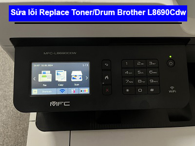 Sửa lỗi replace toner/replace drum máy in Brother L8690Cdw