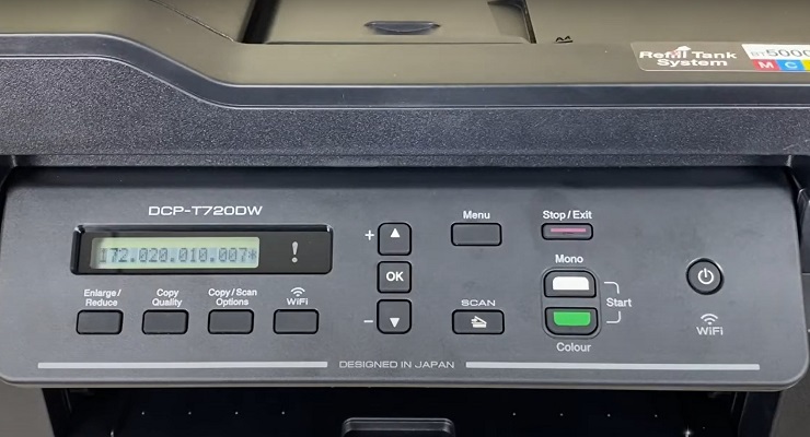 Hướng dẫn thiết lập IP tĩnh máy in Brother T720dw