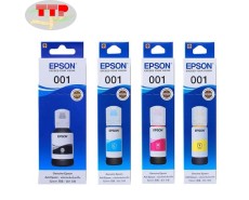 Hộp mực Epson 001 BK, C, M, Y