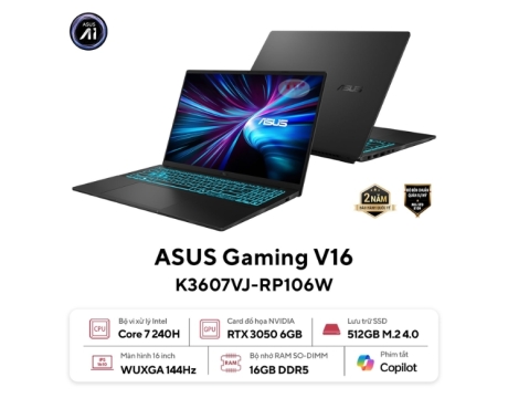 Laptop ASUS Vivobook Gaming V16 K3607VJ-RP106W Intel Core 7