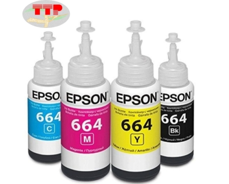 Hộp mực Epson T664 BK, C, M, Y