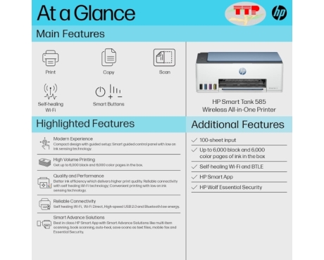 Máy in HP Smart Tank 585 1F3Y4A