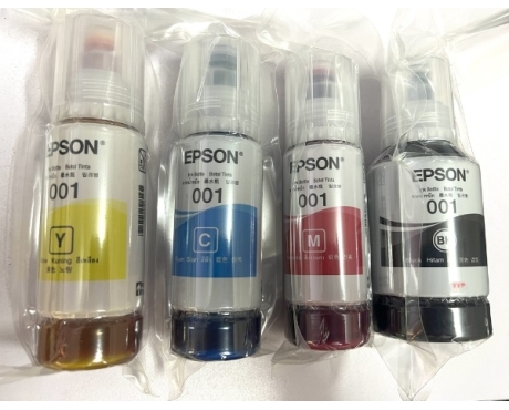 Hộp mực Epson 001 BK, C, M, Y