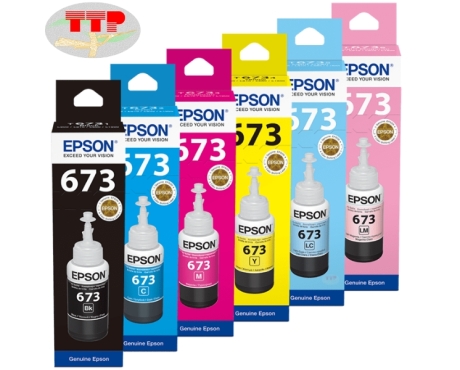 Hộp mực Epson T673 BK/C/M/Y/LC/LM